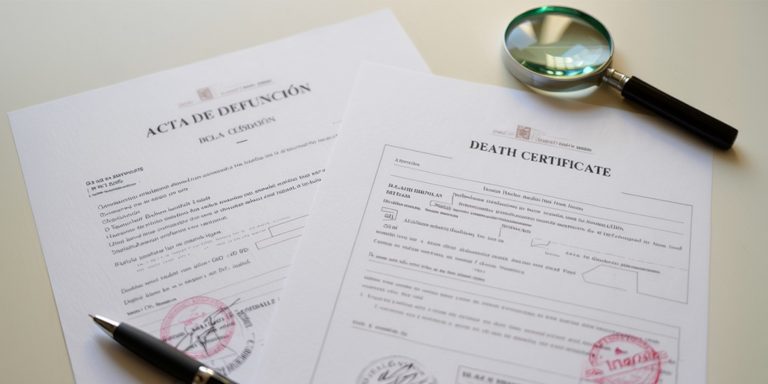 Spanish Death Certificate