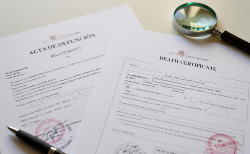 Spanish Death Certificate