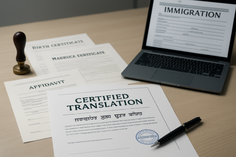 Certified Punjabi Translation for Immigration and Official Documents: What USCIS, Courts, and Schools Require
