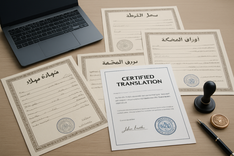 Certified Arabic Translation for USCIS: How to Translate Birth Certificates, Marriage Certificates, and Police Records Correctly