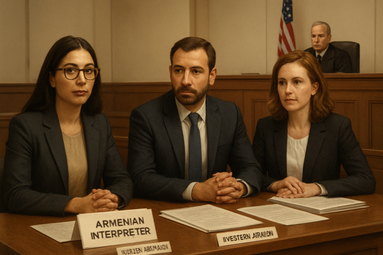 Certified Armenian Interpreter for Court Hearings: Eastern vs. Western Armenian, Certification Rules, and How to Book the Right Professional