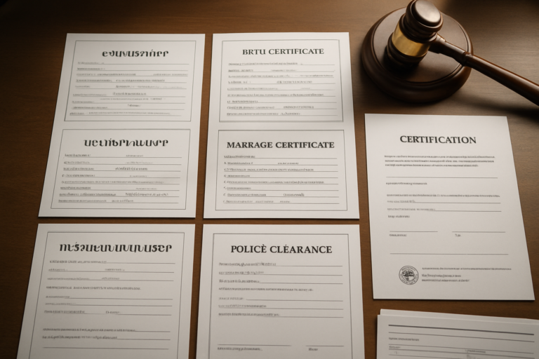Certified Armenian Translation for USCIS and Immigration Court: How to Translate Birth, Marriage, Divorce, and Police Records Correctly