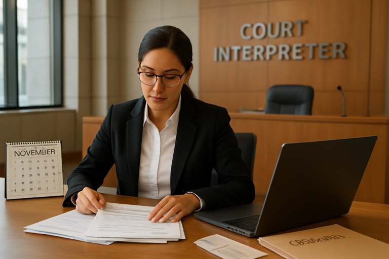 California Court Interpreter Renewal 2026: Key Deadlines, Compliance Steps, and What to Update Before November 30